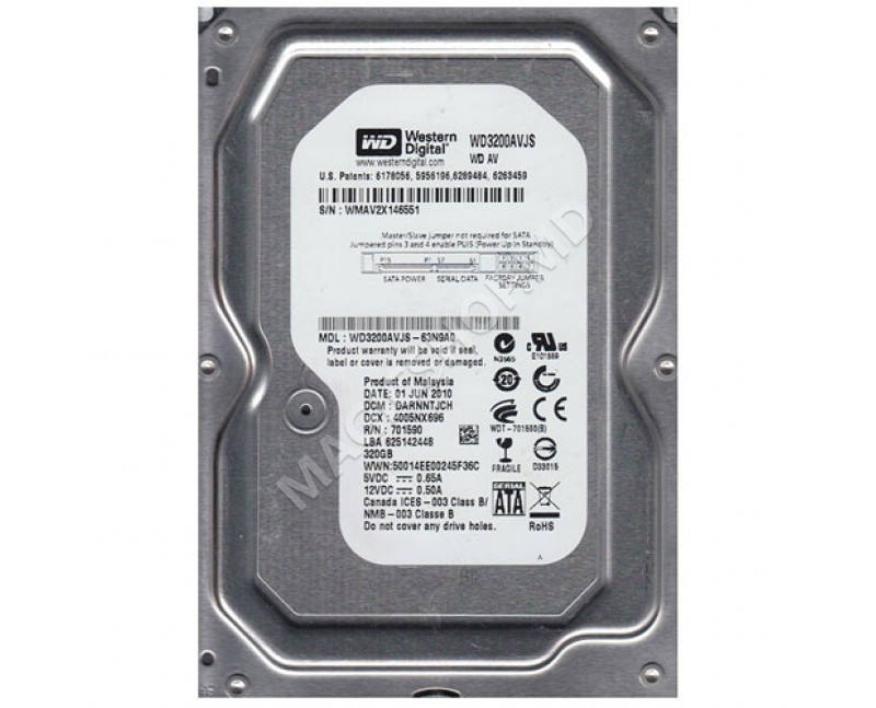 Hard disk Western Digital AV (WD3200AVJS)
