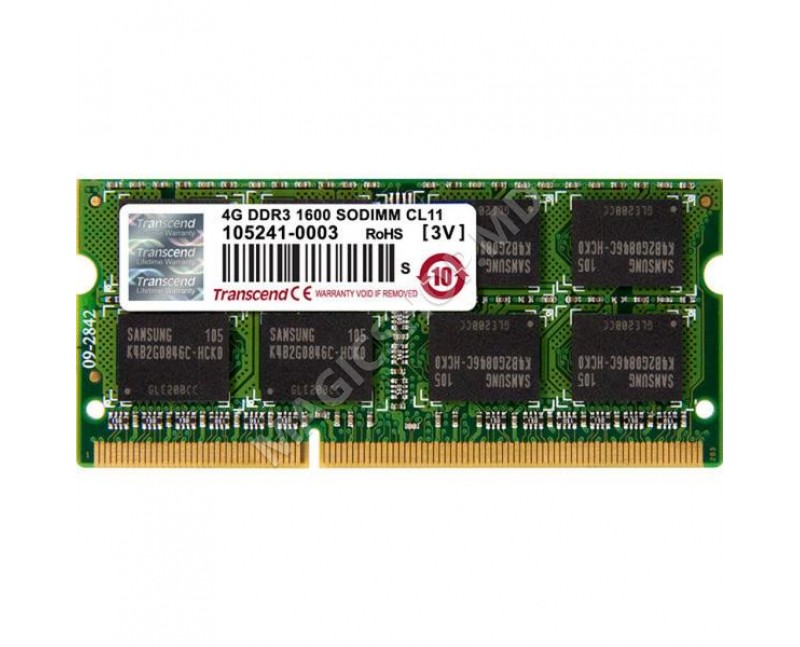 Memorie operativă Transcend PC12800 4GB DDR3