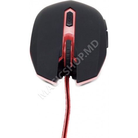Мышка Gembird MUSG-001-R Чёрный-Красный