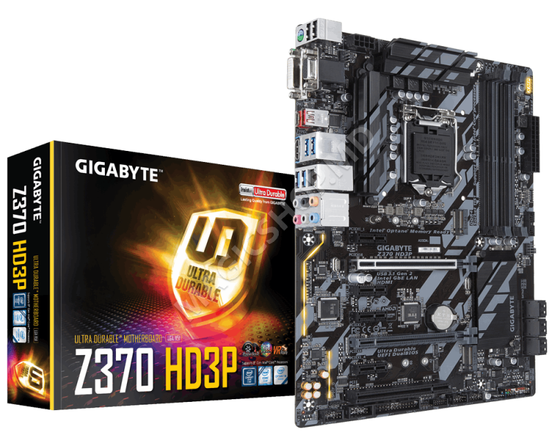 Placă de bază Gigabyte GA-Z370 HD3P 1.0 (Intel Z370, ATX)