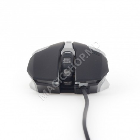 Мышка Gembird MUSG-07 черный, серый