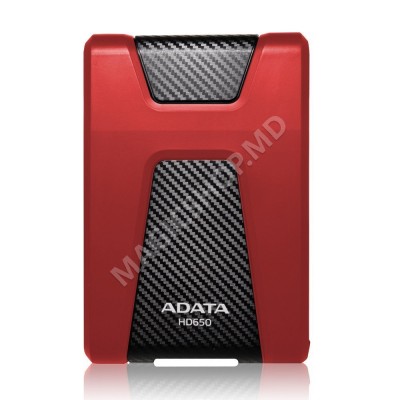 Hard disk extern ADATA AHD650-1TU3-CRD 1000GB rosu