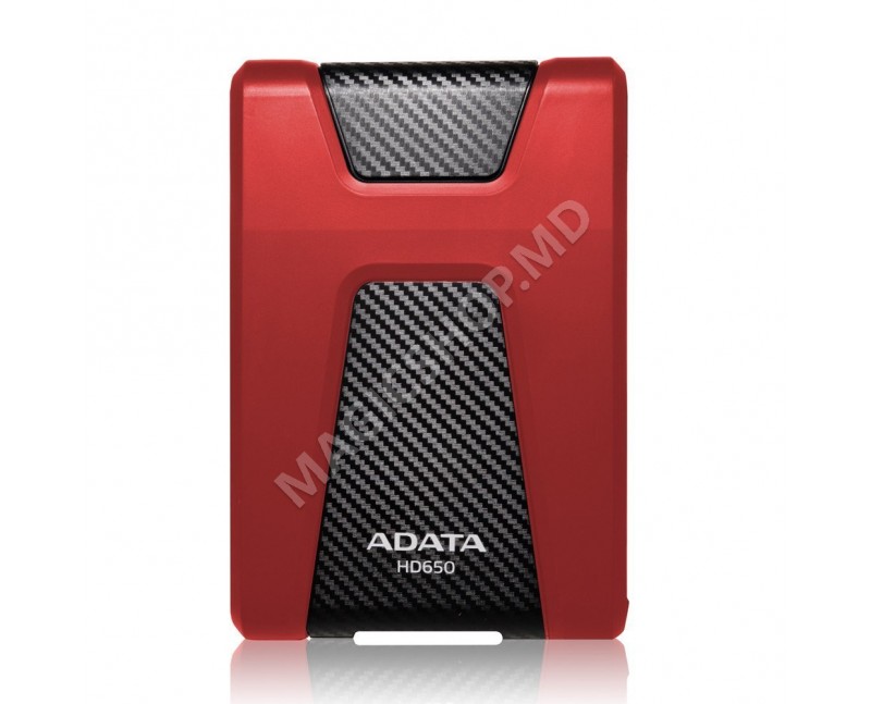 Внешний жесткий диск ADATA AHD650-1TU3-CRD 2.5GB красный