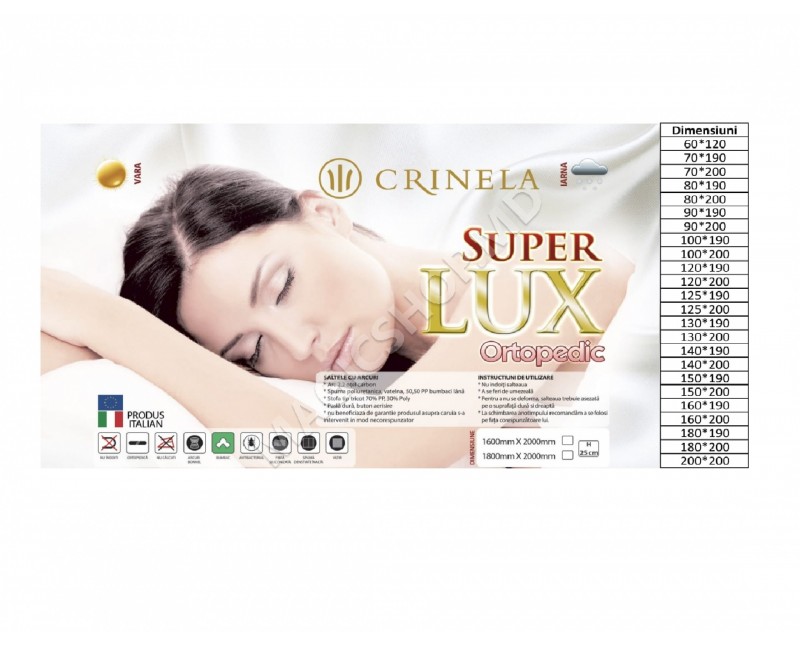 Saltea Crinela Super Lux 130x190x25 cm