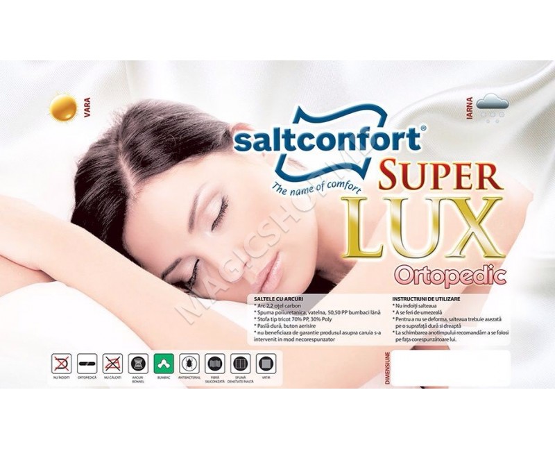 count up constantly liter Saltea Salt Confort Super Lux 160x200x25 cm