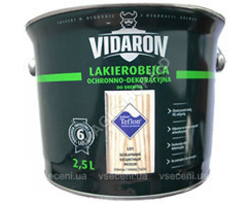 Lac VIDARON L13 cedru rosu, 2,5L, lac-bait pt. lemn