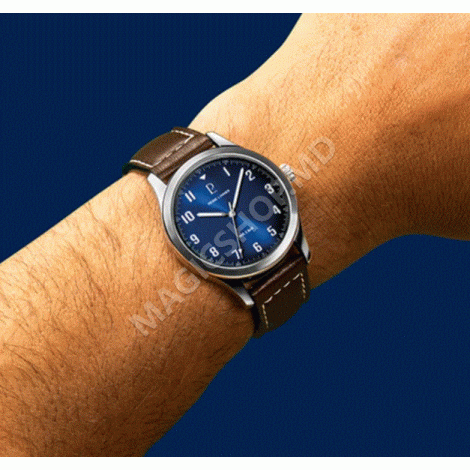 Ceas set Pierre Lannier Arcadius – Ceas bărbătesc cu curea din piele