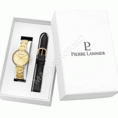 Set ceas și curea de damă Pierre Lannier