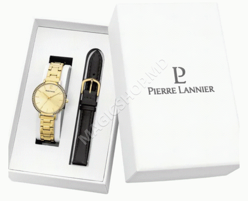 Set ceas și curea de damă Pierre Lannier