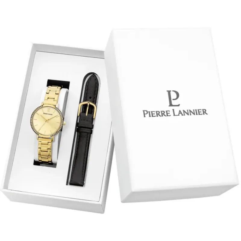 Set ceas și curea de damă Pierre Lannier