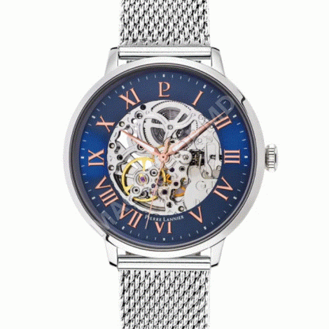 Un set cadou de ceasuri mecanice bărbătești de la Pierre Lannier, cu curea