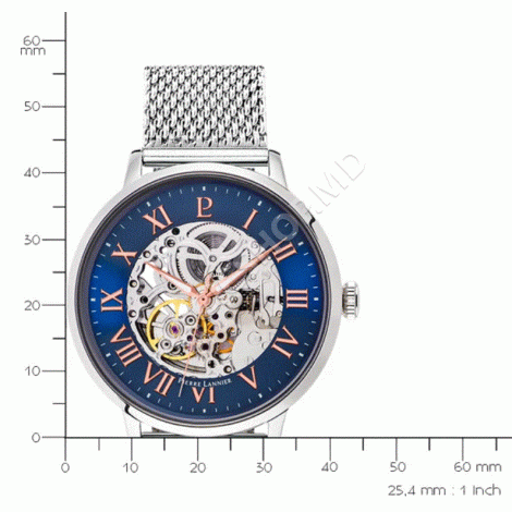 Un set cadou de ceasuri mecanice bărbătești de la Pierre Lannier, cu curea