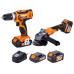 SET masina de insurubat VLN 3220 + Masina de slefuit unghiulara VLN 4320