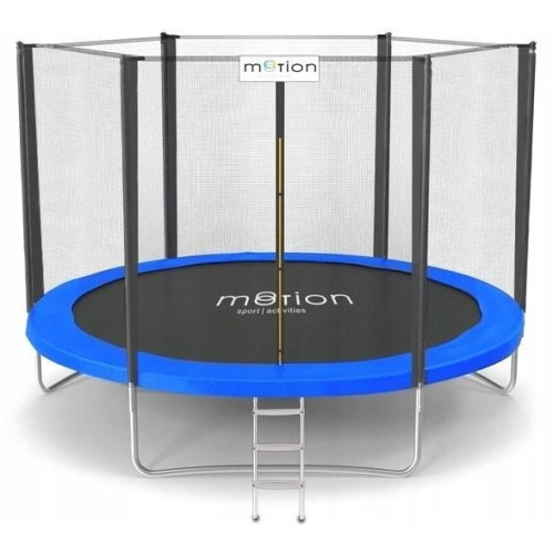 Trambulina JUMI 2.44m plasa externa Negru, albastru, verde