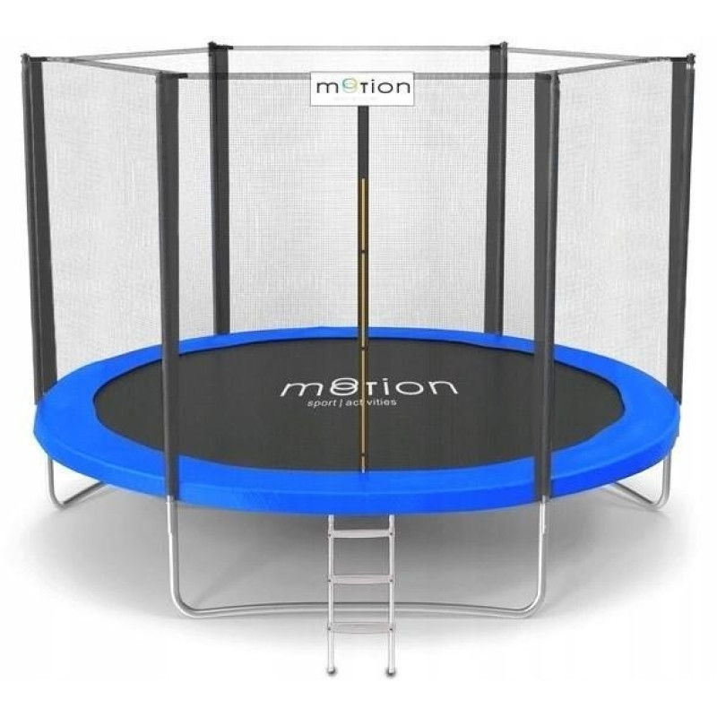 Trambulina JUMI 2.44m plasa externa Negru, albastru, verde
