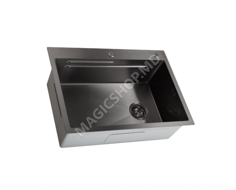 Раковина ручной работы SanDonna HD70x50 (черная)