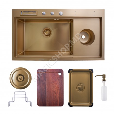 Chiuveta handmade SanDonna HD9250 (Negru)