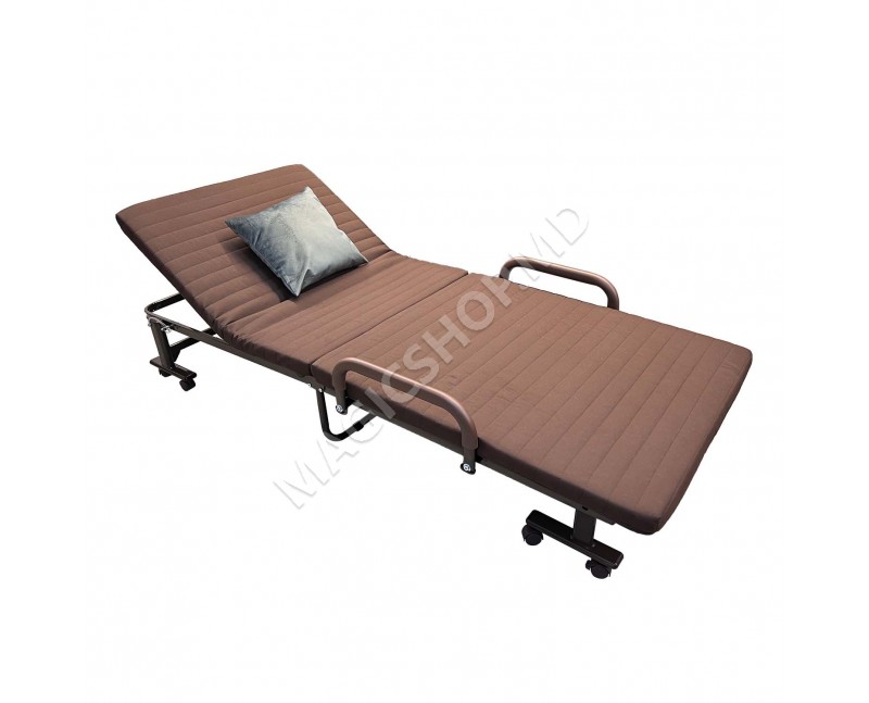Pat pliabil cu saltea Waltz L80 (Maro)