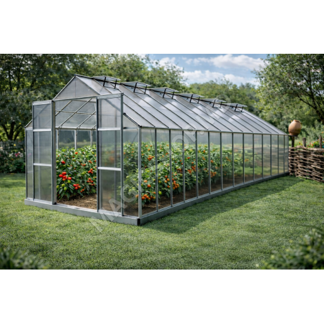 Садовая теплица TECHNOWORKER, поликарбонат 83, 8х3,1х2,47 м