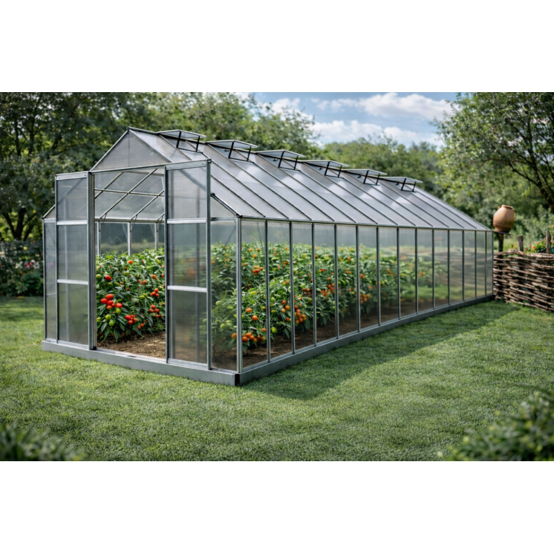 Sera de gradina TECHNOWORKER Policarbonat 83, 8x3,1x2,47 m