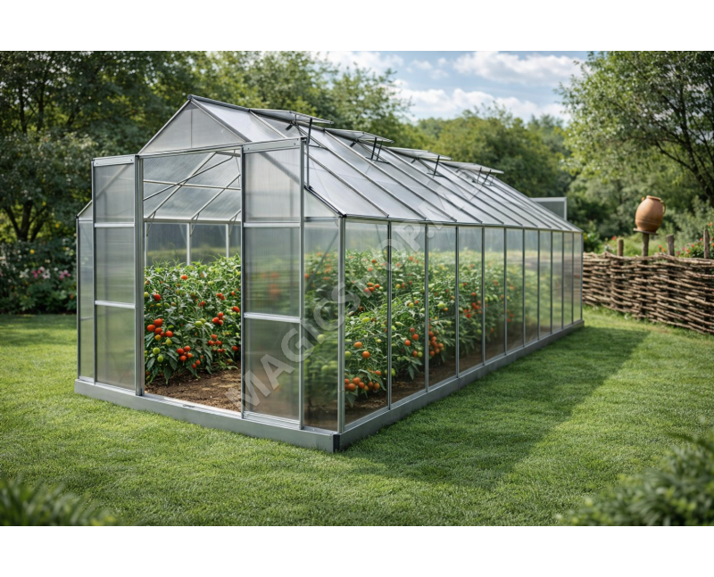 Садовая теплица TECHNOWORKER, поликарбонат 63, 6х3,1х2,47 м