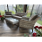 Mobilă pentru terasă 4 persoane, HOLA RATTAN, Cappuccino