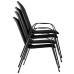 Scaun pentru gradina metal / textilen, Gri