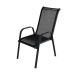 Scaun pentru gradina metal / textilen, Gri