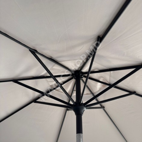 Umbrelă soare, pe picior, diametru d.2,7 m Bej, Maro, Antracit