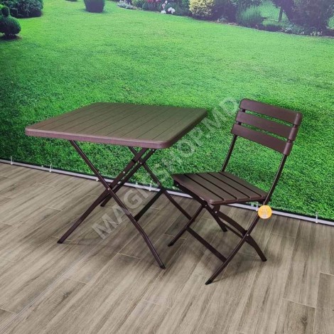 Складной стул Grain 54x46x83, коричневый