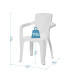 Scaun Infinity, 57x55x80 cm, Alb, Mocca, Wengue