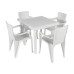 Scaun Infinity, 57x55x80 cm, Alb, Mocca, Wengue