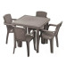 Scaun Infinity, 57x55x80 cm, Alb, Mocca, Wengue