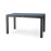 Masă Rattan 120x70 cm, cu sticlă, antracit, maro