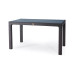 Masă Rattan 120x70 cm, cu sticlă, antracit, maro
