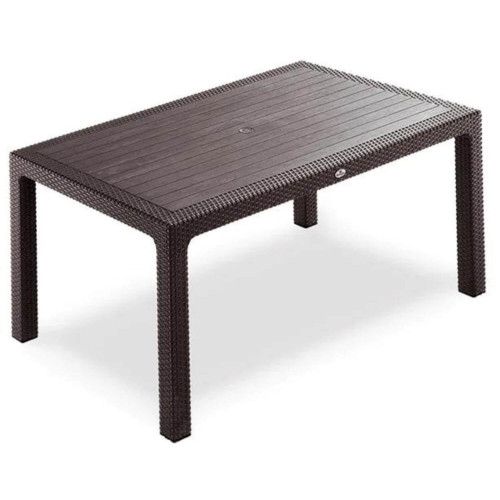 Masă Elit Ratan fără sticlă 150x90 cm Maro; Antracit; Bej