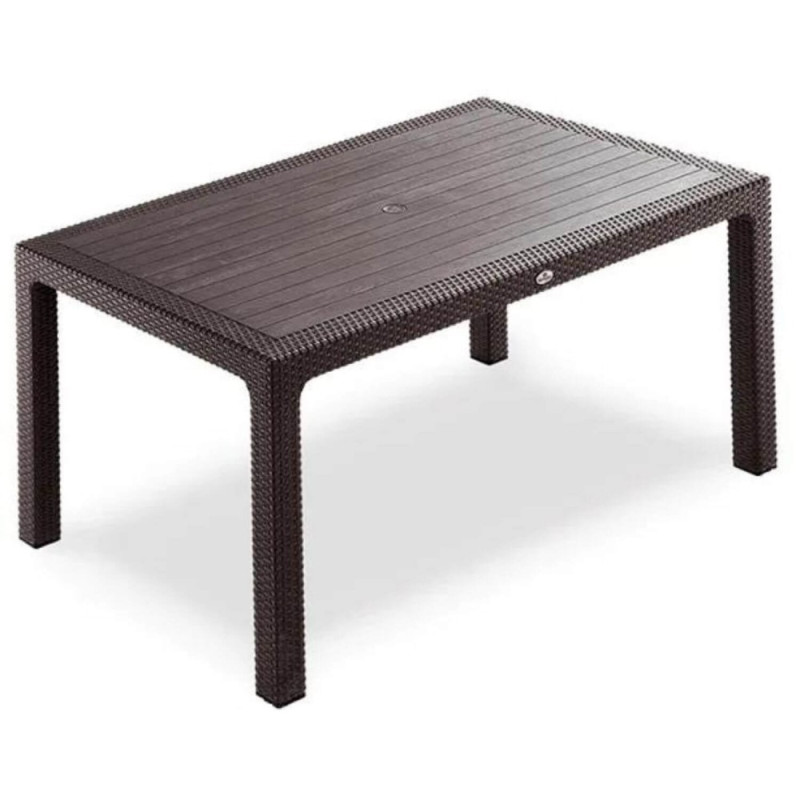 Masă Elit Ratan fără sticlă 150x90 cm Maro; Antracit; Bej