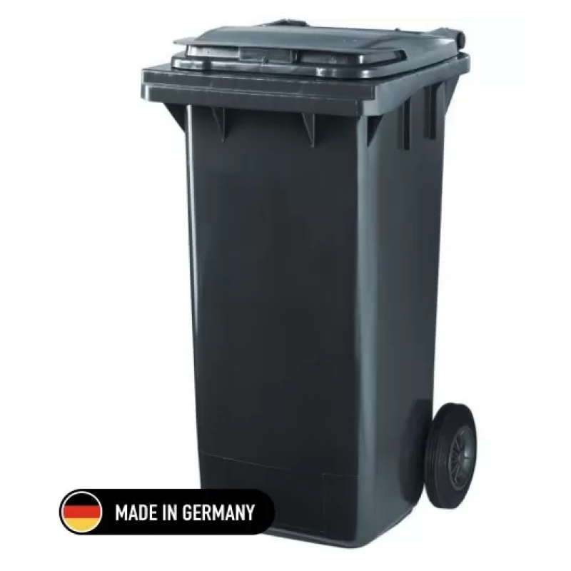 Tomberon din plastic cu roți din cauciuc, standart, Germania, 120 L