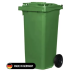 Tomberon din plastic cu roți din cauciuc, standart, Germania, 120 L