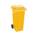 Tomberon din plastic cu roți din cauciuc, greu, Germania, 120 L, negru