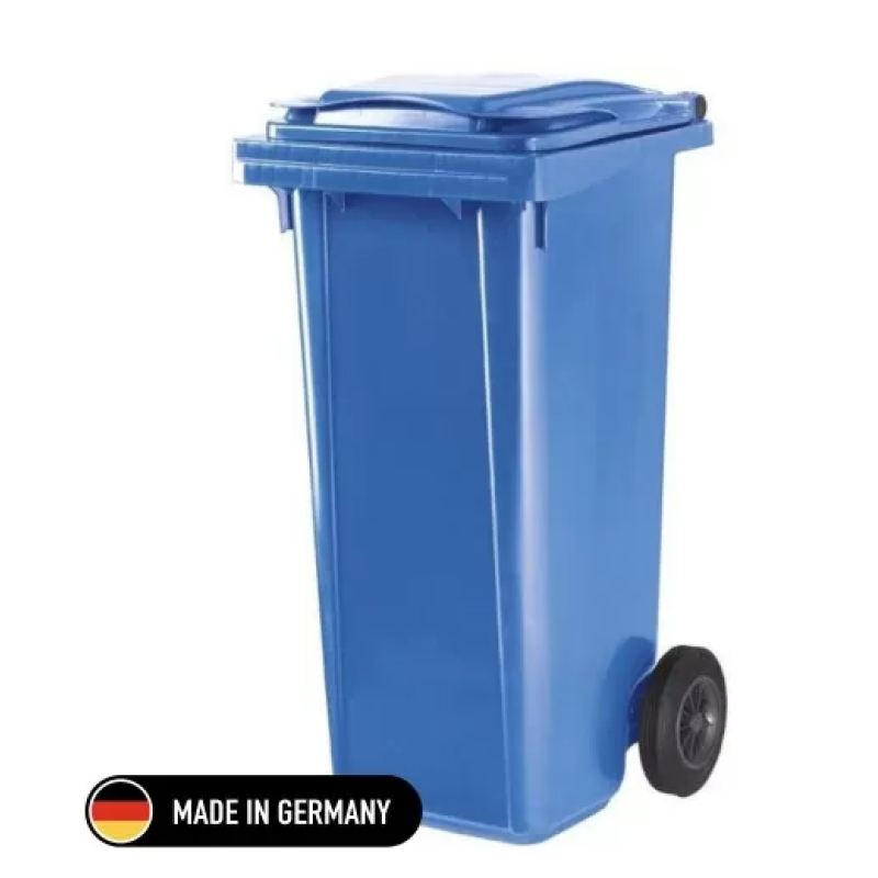 Tomberon din plastic cu roți din cauciuc, greu, Germania, 120 L