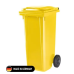 Tomberon din plastic cu roți din cauciuc, greu, Germania, 120 L