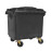 Tomberon din plastic capac plat, 1100 L, Germania, Verde, Negru