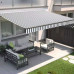 Copertina retractabila alb - verde; sur 295x250cm