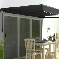 Copertina retractabila Gri Inchis 395x300cm