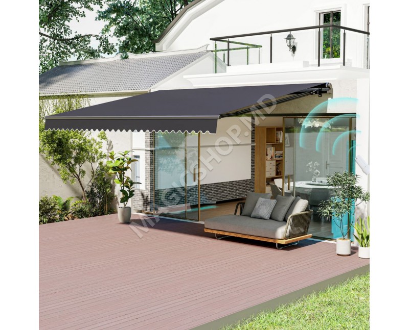 Copertină retractabilă electrică 495x350 cm