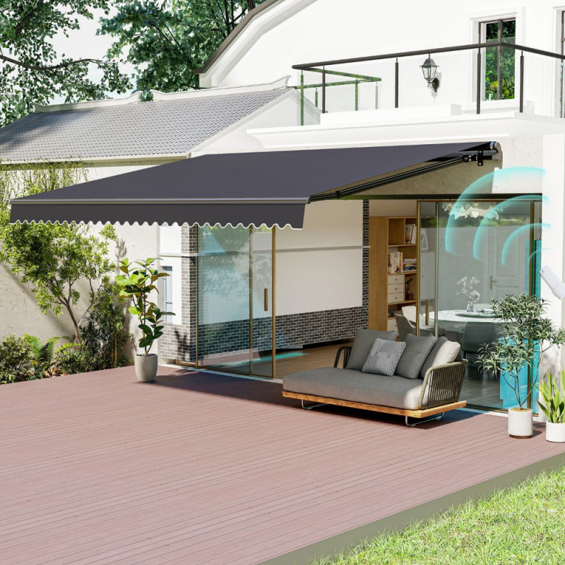 Copertină retractabilă electrică 495x350 cm