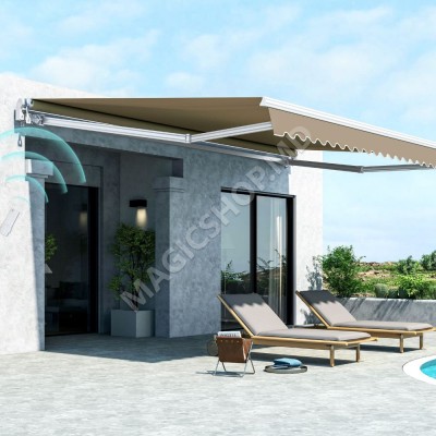 Copertină retractabilă electrică  595x350 cm