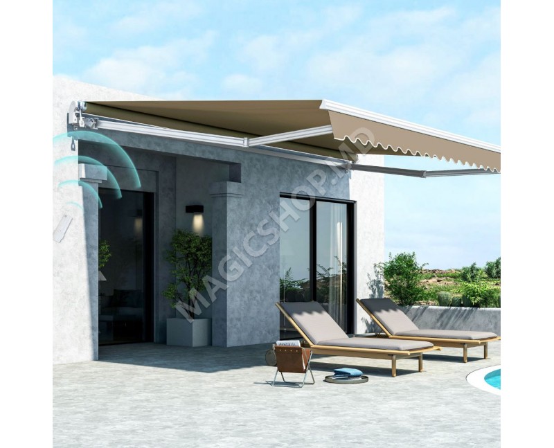Copertină retractabilă electrică  595x350 cm