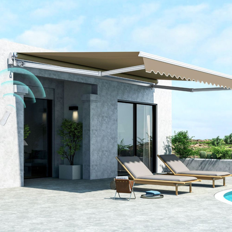 Copertină retractabilă electrică  595x350 cm